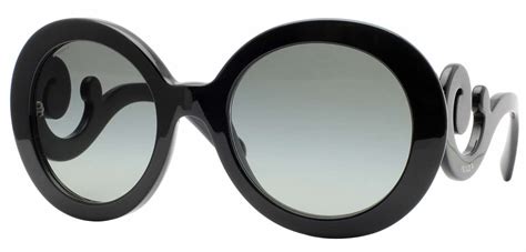 prada minimal baroque pr 27ns 1ab3m1|Prada Women's Minimal Baroque PR 27NS 1AB3M1 Black/Grey .